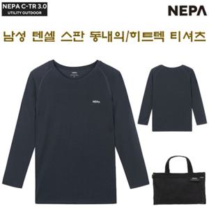 [네파][티셔츠 히트텍](7H78005) 남성 텐셀 스판 남 동내의 히트텍 티셔츠(상의)