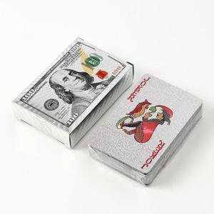 100달러 트럼프 카드 실버 바이시클 홀덤 카드게임