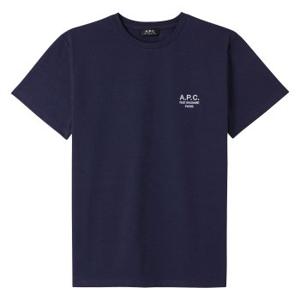 APC 아페쎄 반팔 티셔츠 루마담 로고 남성 네이비 COEZC H26840 IAK