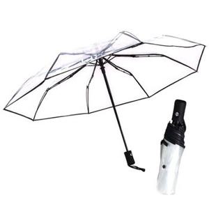 3단 투명 우산 장마 비닐 접이식 자동우산 단우산