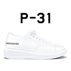 P-31 OVERSOLE BLACKLABEL 7CM- 화이트스니커즈