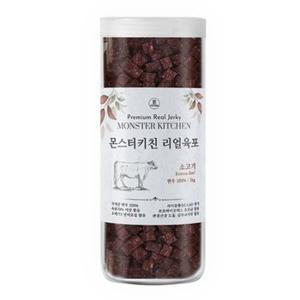 큐브형 소프트 육포 애견 칭찬 훈련 간식 소고기 1kg (WE7024A)