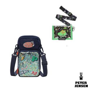 [피터젠슨] 피터스타 유니버스 크로스백  + 공룡 홀로그램 지갑 그린   ( PTX62YV25AC02 )