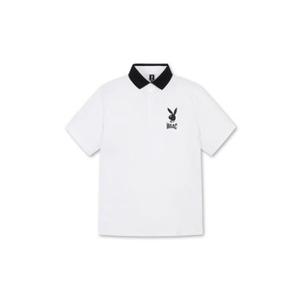 왁[WAAC]골프 (WMTCX23251WHX)공용 PLAYBOY 로고 포인트 폴로 티셔츠