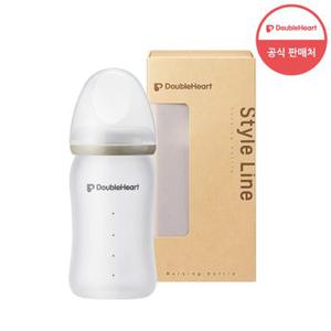 [더블하트] 실리콘 유리젖병 160ml