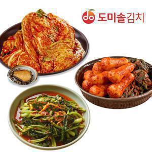 [도미솔3종 /총10kg] 사랑채포기김치6kg+열무김치2kg+총각김치2kg