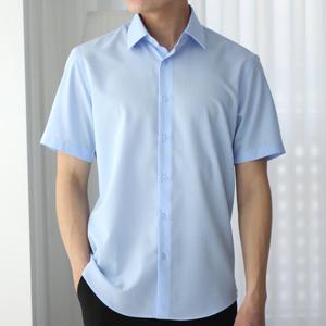 [어셔츠]구김없는 남자 정장 쿨 시원한 여름 반팔 와이셔츠