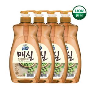 참그린 매실 주방세제 1kg 펌프 용기X4개