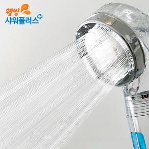 샤워플러스 간편 연수기 SF-300 서프라이즈 수압상승 절수 녹물제거 정수필터 샤워기 -클리어