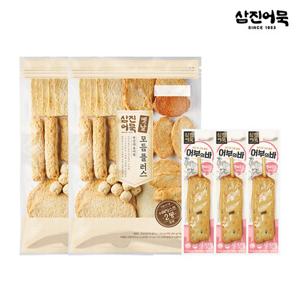 [삼진어묵]옛날모듬어묵 플러스(1.1kg) x 2개 + 어부의 바(통새우맛) x 3개