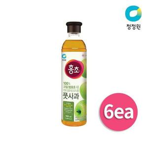 갤러리아_[청정원] 홍초 풋사과 900ml x 6