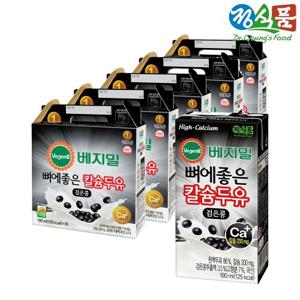 베지밀 뼈에좋은 칼슘 두유 검은콩 190mlx80팩