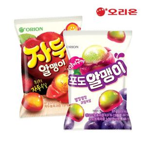 [오리온] 포도알맹이(67g) 10개 + 자두알맹이(67g) 10개 젤리