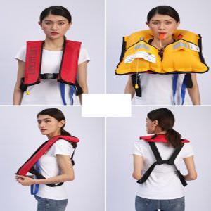자동 수동 휴대용 팽창식 낚시 보트 성인 구명 조끼 성인 라이프자켓