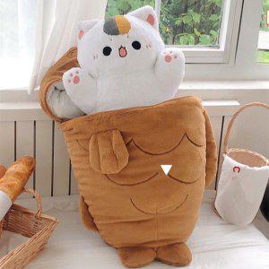 붕어빵 고양이 인형 까꿍 숨바꼭질 토끼 봉제 애착 쿠션 베개