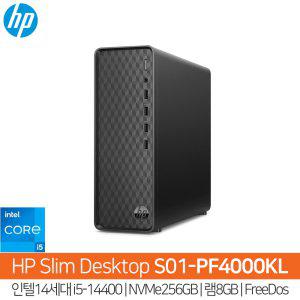 [최종]HP S01-PF4000KL 14세대i5-14400_NVMe256GB_램8GB_FreeDos(OS없음)/HP컴퓨터/슬림PC/사무용PC/HH