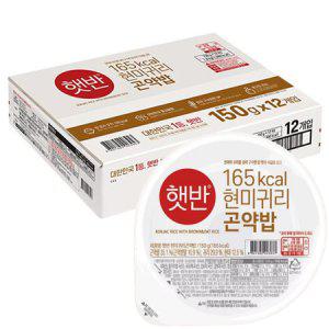 CJ 햇반 현미귀리 곤약밥 150g 12개