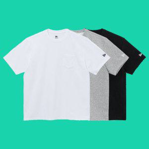[국내정식매장] 뉴에라 반팔 티셔츠 에센셜 3팩 포켓 멀티