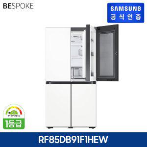 [삼성전자] [E][5도어/869L/1등급] 비스포크 냉장고 에센셜화이트 [RF85DB91F1HEW]