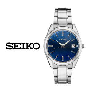 세이코 SEIKO 에센셜 블루 남성 메탈 클래식 손목시계 SUR309