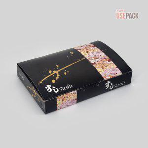 종이도시락 초밥용기 블랙 중 300개BOX