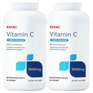 GNC 비타민C 1000mg 타임릴리즈 360정 x 2 (총2개)