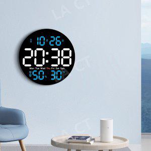 원형 무선 LED 벽시계 인테리어 무소음 예쁜 디지털 전자 벽 시계
