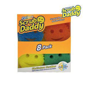 [120개 한정 할인/당일출고] 스크럽대디 Scrub Daddy 스마일 수세미 미국 명품 스펀지 8개 1팩