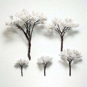 백색 벚꽃 나무모형 겨울 나무 건축모형재료 디오라마 테라리움 미니어처 카페 납골당 장식소품
