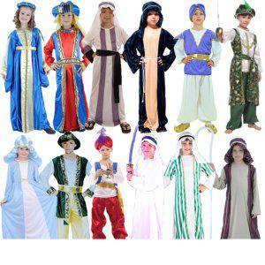 이집트 옷 전통의상 연극 무대 성극 성인 남녀 어린이 아랍 중동 두바이 왕자 공주 드레스
