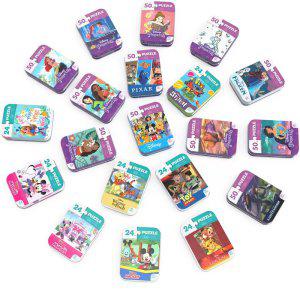 해외 구매대행 디즈니 캐릭터 미니 직소 퍼즐 24 50 피스 틴케이스 20개 일본발송