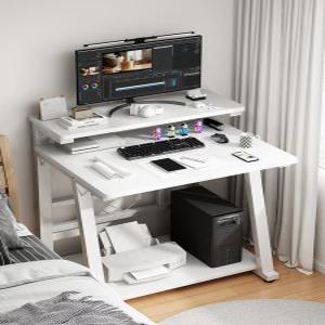 소형 컴퓨터 책상 소형 가정용 미니 이동식 책상 침실 단일 심플 더블 레이어 책상 위 컴퓨터 책상