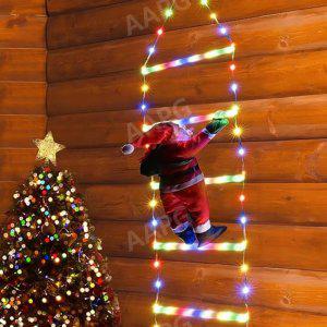 크리스마스 트리 장식 산타 클로스 스트링 램프 76cm 사다리 조명 97개 LED 전구 3m 리드 와이어,