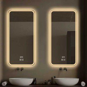욕실 LED 거울 간접 조명 스마트 미러 터치식 스크린