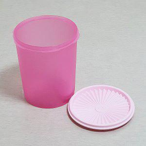 타파웨어 저장통 밀폐용기 데코원터치 잡곡통 2.8L 핑크