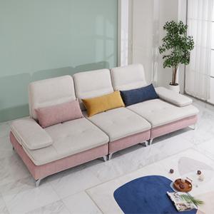디엔 조야원단 1인, 3.5인, 4인 소파-핑크베이지, 그레이베이지