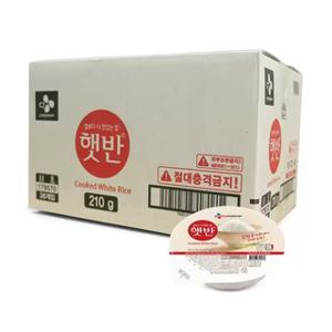 CJ 햇반 둥근햇반 210g x 36 즉석밥 캠핑