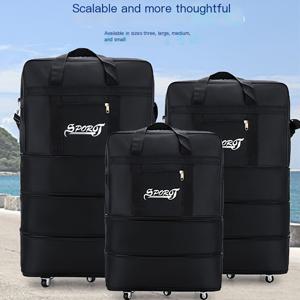 여행용으로 사용하는 확장 가능한 대용량 멀티 레이어 여행가방, 주말 여행용 가방 및 수하물 정리함
