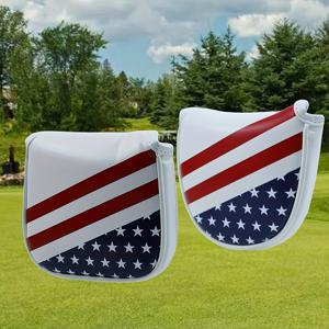 미국 국기 패턴 골프 클럽 커버, 자석 흡입 버클 포함