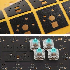 120pcs 기계식 키보드 PCB 스위치 패드 스티커 PORON / PE / EVA 댐퍼 폼 키보드 스위치 안정기 가스켓 용 소음 감소 절연 필름 소재 키보드 음질 향상 BM60 BM65 BM68 XD64 BM80