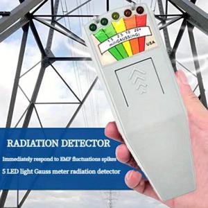 K2 전자기장 방사선 테스터, EMF 판독기 전자기 검출기, 자기장 측정기, 5 LED 표시기 가우스 측정기