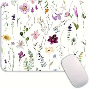 와이어리스 마우스를 위한 비슷한 마우스 패드 아름다운 꽃과 식물, 멋진 프리미엄 텍스처의 마우스 매트 디자인, 세탁 가능한 마우스패드 라이크라 천, 미끄럼 방지 고무 베이스 컴퓨터 마우스 패드 1개