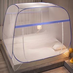 Chic Insect Screen: Washable by Hand, Foldable, and Fits Various Bed Sizes