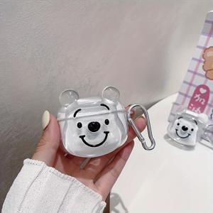 귀여운 투명 곰 모양 헤드폰 보호 케이스 - 여자친구, 남자친구, 친구를 위한 완벽한 생일 혹은 발렌타인 선물