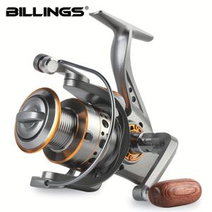 BILLINGS DC 1000~7000 시리즈, 기어비 5.2:1, 최대 드래그 26lb, CNC 금속 스풀, 민물 및 염수용 스피닝 릴