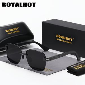 RoyalHot 클래식 레트로 남성용 편광 금속 선글라스 운전 선글라스 남여 장식 액세서리, 선물용 이상적인 선택