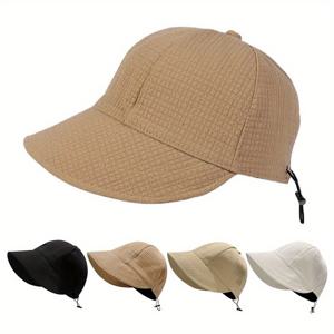 여성을 위한 새로운 패션 버킷 햇, 야외 태양 차단 스포츠 모자