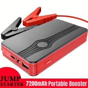 7200mAh 휴대용 긴급 부스터를 위한 자동차 점프 스타터 배터리 파워 뱅크, 차량 긴급 시작 전원 긴급 전원 스타터, 1개