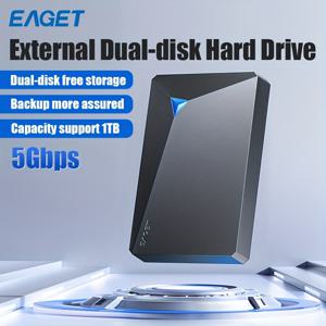 EAGET 1TB USB 3.0 외장형 하드 디스크 드라이브 휴대용 Hdd 저장 장치 2.5inh USB 3.0 HDD 내장 솔리드 스테이트 기계식 하드 드라이브