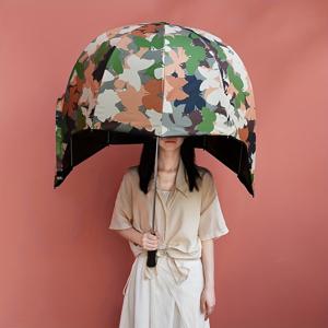 창의적인 헬멧 우산, 선글라스 모자 우산, 야외 여행용 캐주얼 다용도 우산